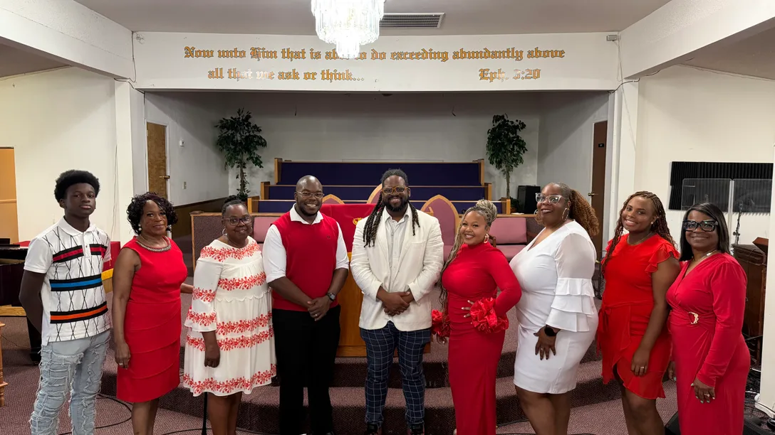 Members serving in Music Ministry