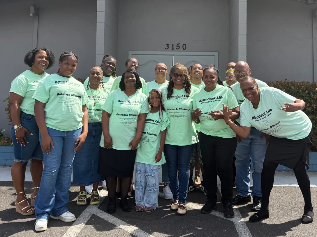 Members serving in Outreach Ministry
